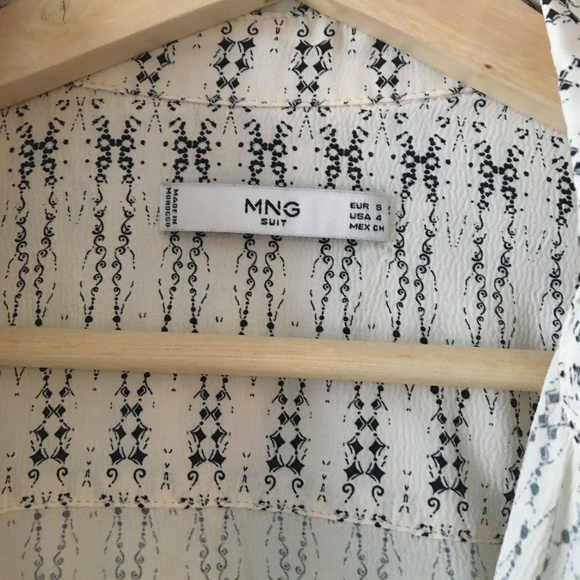 MANGO Long Shirt in White Size US4 - Picture 8 of 8